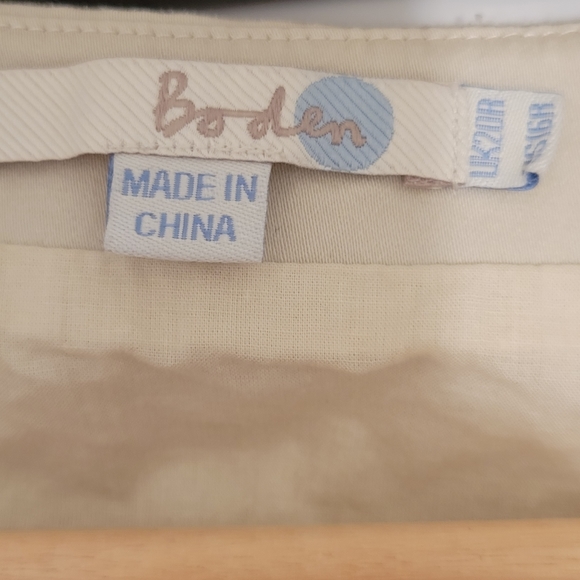 Boden Women's Midi Dress Size 16R Navy & Cream - Picture 3 of 5